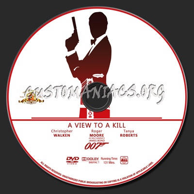 007 Collection - A View To A Kill dvd label