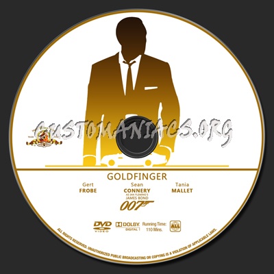 007 Collection - Goldfinger dvd label
