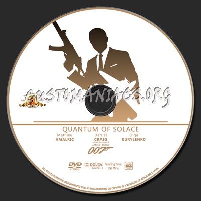 007 Collection - Quantum Of Solace dvd label