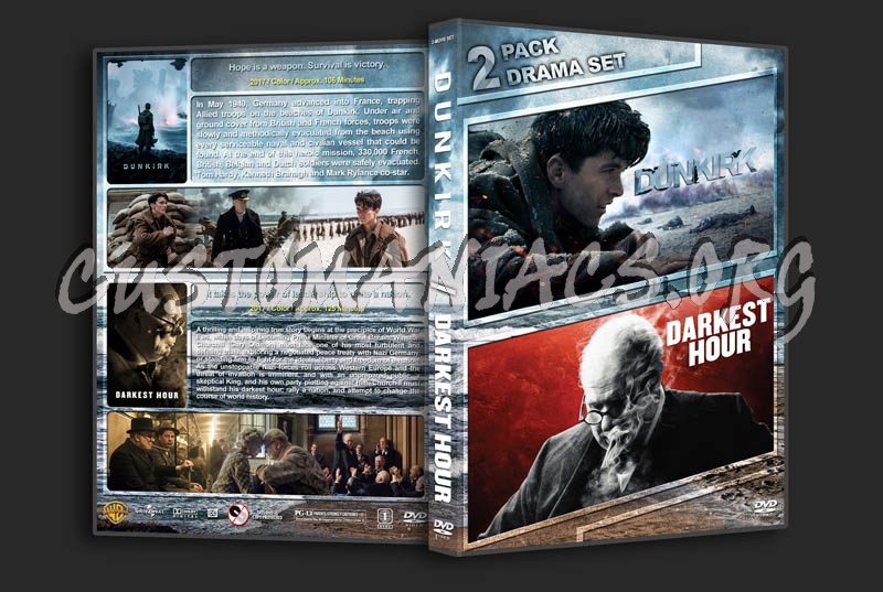 Dunkirk / Darkest Hour Double Feature dvd cover