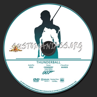 007 Collection - Thunderball dvd label