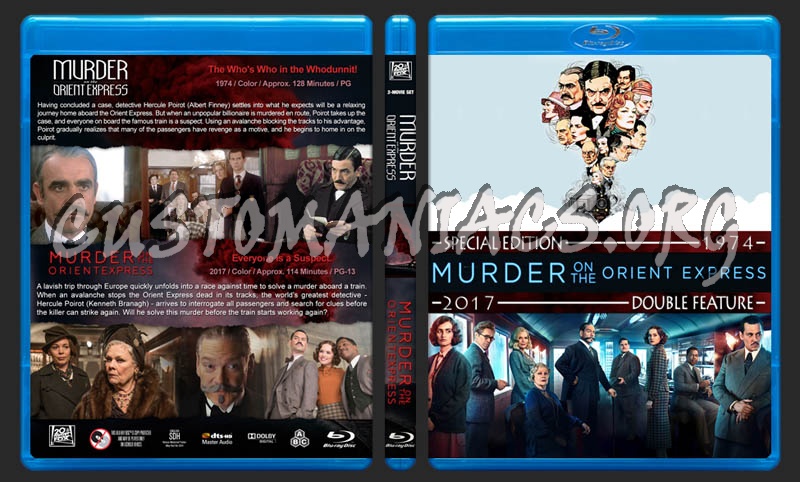 Murder on the Orient Express Double Feature blu-ray cover