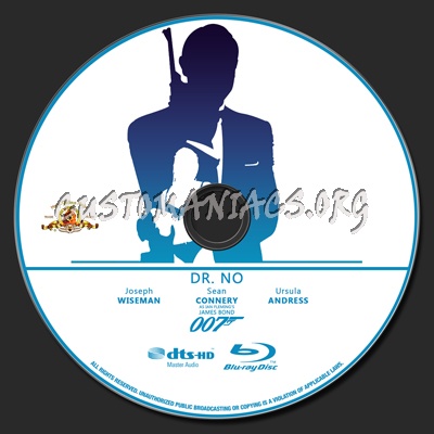 007 Collection - Dr No blu-ray label
