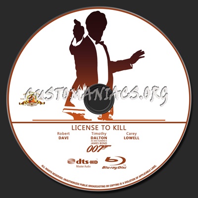 007 Collection - License To Kill blu-ray label