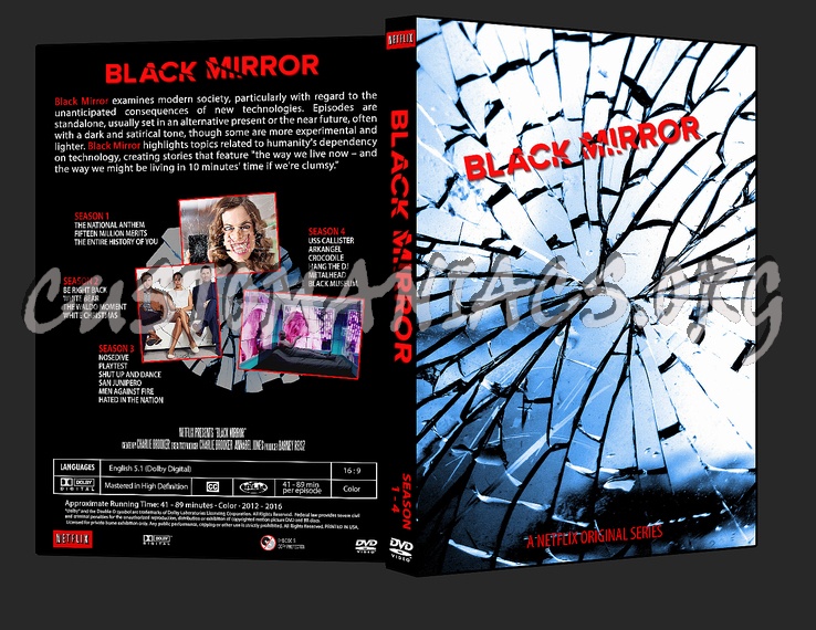 Black Mirror - Season 1 - 4 dvd cover
