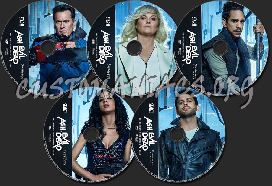 Ash vs Evil Dead Season 3 dvd label