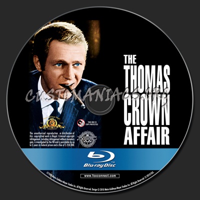 The Thomas Crown Affair 1968 Blu-ray Label blu-ray label