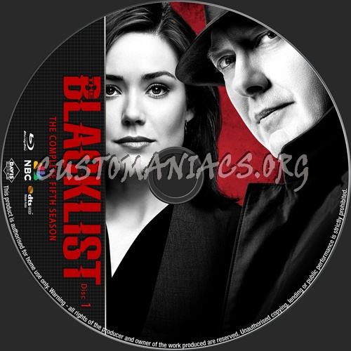 The Blacklist Season 5 blu-ray label