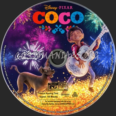 Coco blu-ray label
