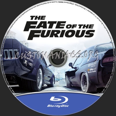 Fate of the Furious (FF8) blu-ray label