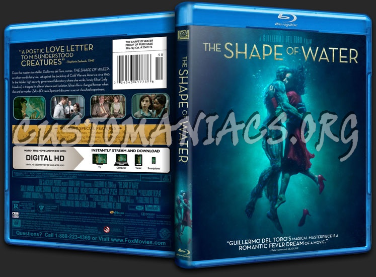 The Shape of Water blu-ray cover