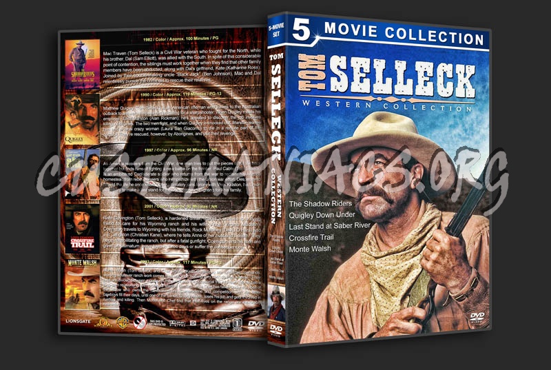 Tom Selleck Western Collection dvd cover