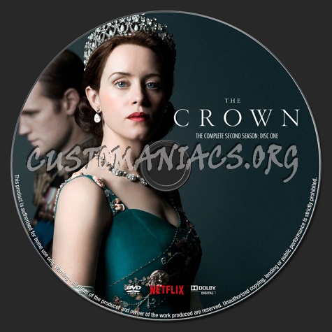 The Crown Season 2 dvd label