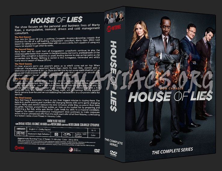 House of Lies - Season 1-5 dvd cover