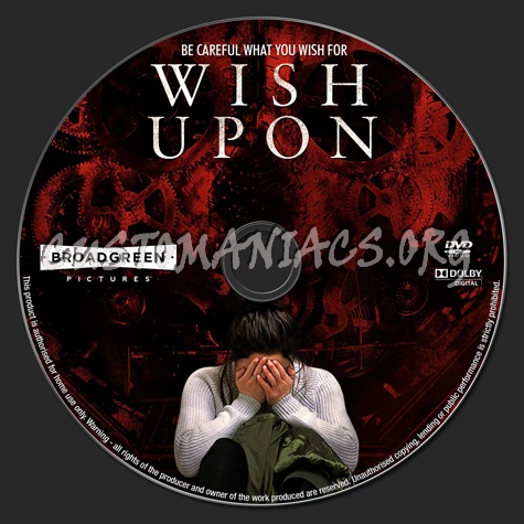 Wish Upon dvd label