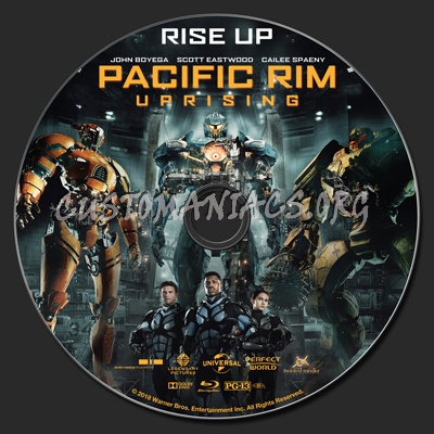Pacific Rim: Uprising blu-ray label