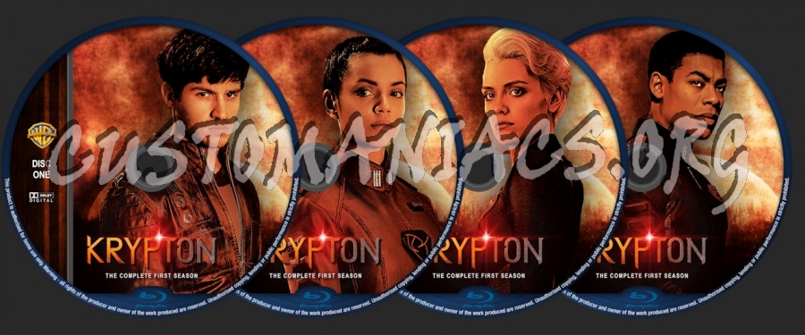 Krypton - Season 1 blu-ray label