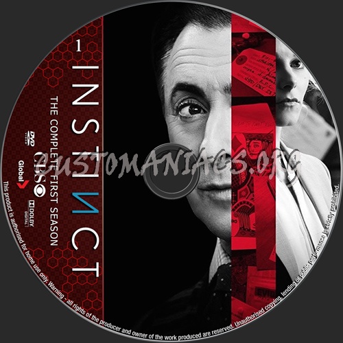Instinct Season 1 dvd label