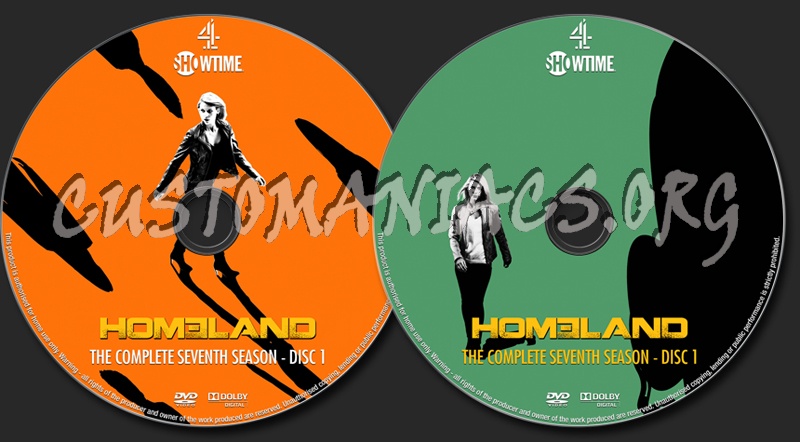 Homeland Season 7 dvd label