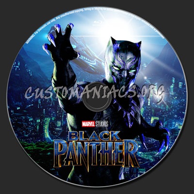Black Panther blu-ray label