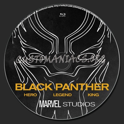 Black Panther blu-ray label