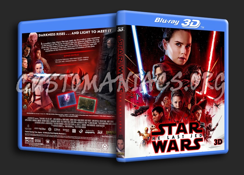 Star Wars: The Last Jedi 3D dvd cover