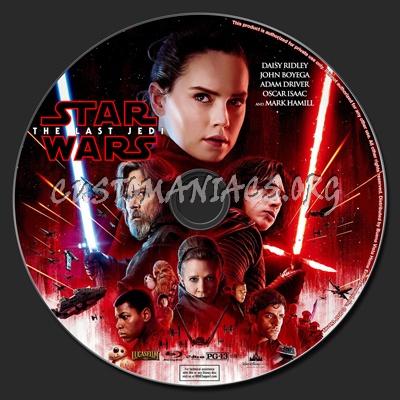 Star Wars: The Last Jedi (2D & 3D) + Bonus Disc blu-ray label