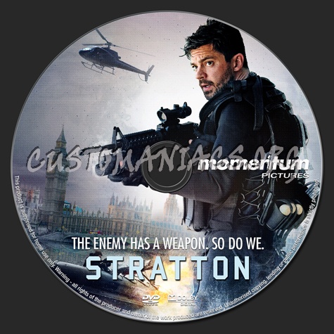 Stratton (2018) dvd label