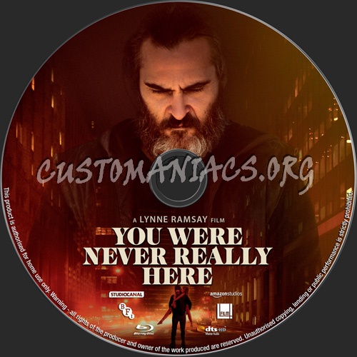 You Were Never Really Here blu-ray label