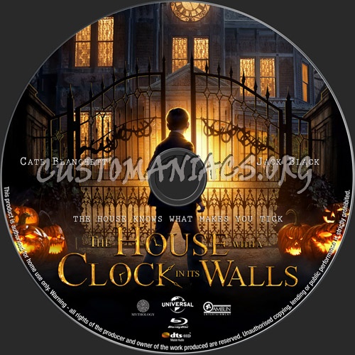 The House With A Clock In Its Walls blu-ray label