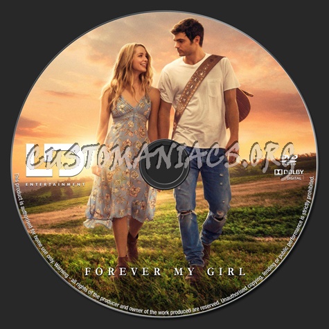 Forever My Girl (2018) dvd label