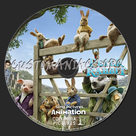Peter Rabbit (2018) dvd label