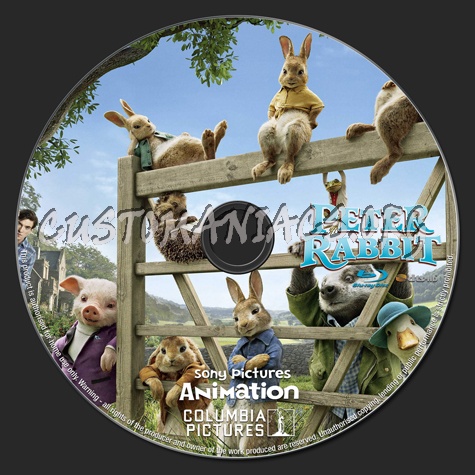 Peter Rabbit (2018) blu-ray label