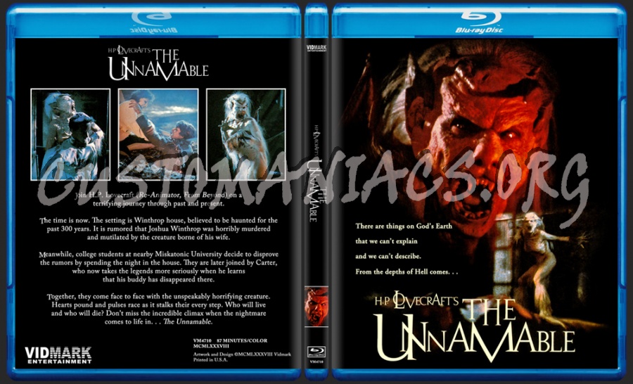 The Unnamable blu-ray cover
