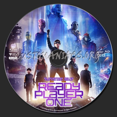 Ready Player One (2D & 3D) blu-ray label