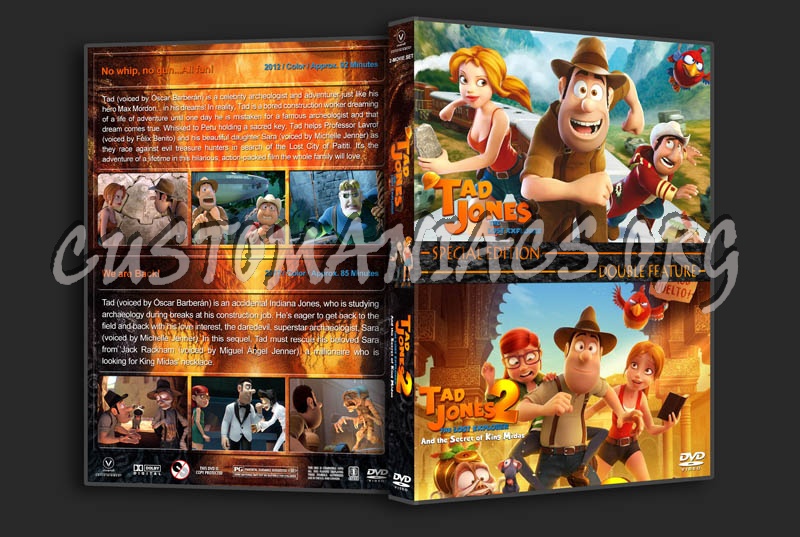 Tad The Lost Explorer Double Feature dvd cover