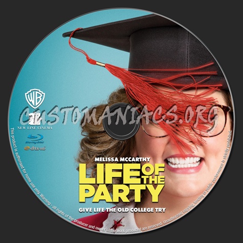Life of the Party (2018) blu-ray label