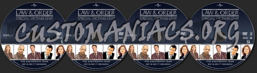 Law & Order: Special Victims Unit - Season 18 dvd label