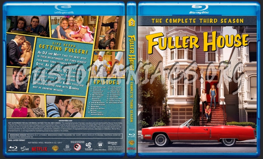 Fuller House - The Complete Third Season blu-ray cover