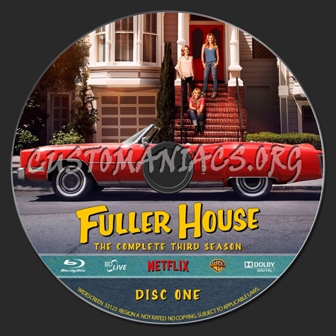 Fuller House - The Complete Third Season blu-ray label