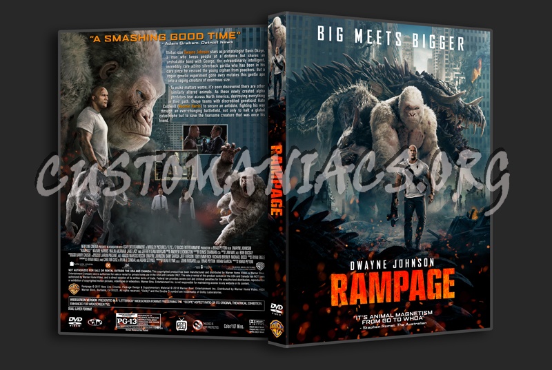 Rampage (2018) dvd cover
