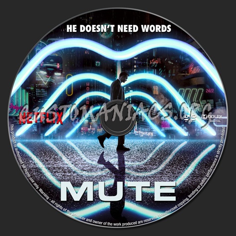 Mute (2018) dvd label