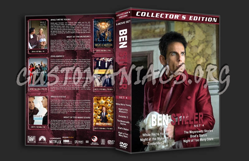 Ben Stiller - Collection 4 dvd cover