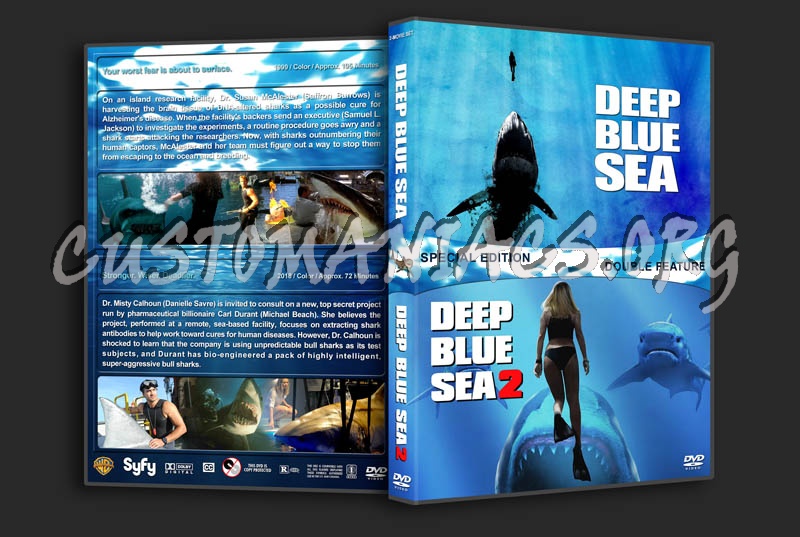 Deep Blue Sea Double Feature dvd cover