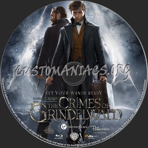 Fantastic Beasts The Crimes Of Grindelwald blu-ray label