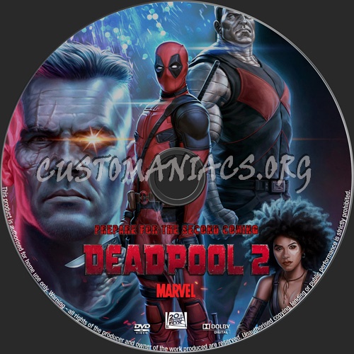 Deadpool 2 dvd label