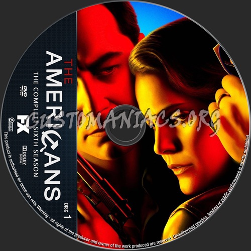 The Americans Season 6 dvd label