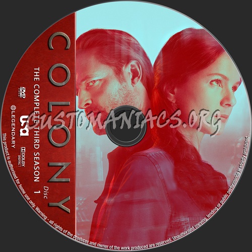 Colony Season 3 dvd label