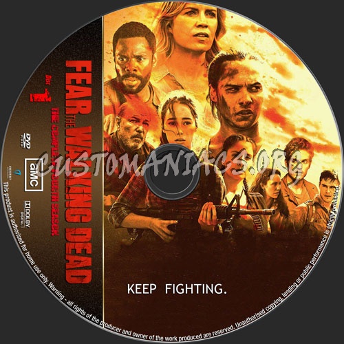 Fear The Walking Dead Season 4 dvd label