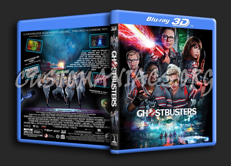 Ghostbusters (2016) 3D dvd cover